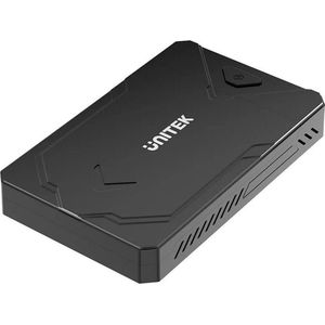 UNITEK - S1229CBK01 - Opslagapparaatbehuizing - Zwart - ABS-synthetisch