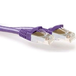 ACT Paars 20 meter LSZH SFTP CAT6A patchkabel snagless met RJ45 connectoren (S/STP, S/FTP, CAT6a, 20 m), Netwerkkabel