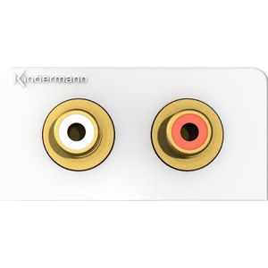 Kindermann Konnect design click ws 7456000410 Audio L/R paneel 1/2 met soldeeraansluiting (0.28 m), Audiokabel