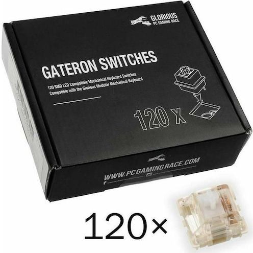 Gateron - Transparant - Mechanische Toetsenbordschakelaars - 120 Stuks - SMD-LED Compatibel - Ultralicht Lineair