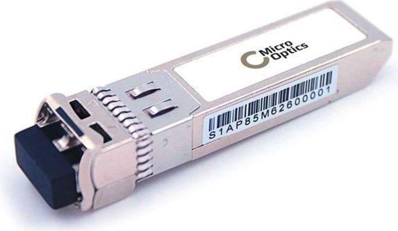 MicroOptics SFP+ 850nm, MMF, 300m, LC, Zendontvangers, Zilver