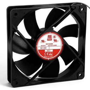 RS PRO Ventilator 120x120x25mm 24VDC 4,1W 141m³/h (120 mm), PC ventilator