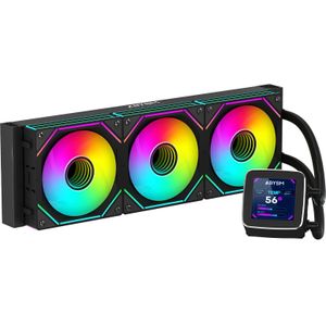 Abysm Gaming Oceanic LCD 360 ARGB, CPU waterkoelers, Zwart