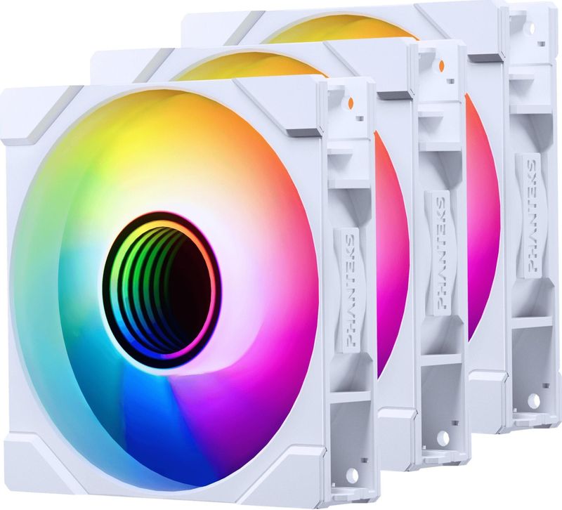 Phanteks - M25 Gen2 D-RGB - PC Ventilator - Wit - 120 mm - 3-pack