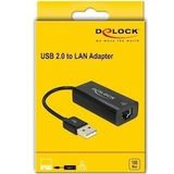 DeLOCK USB-A naar RJ45 Fast Ethernet LAN Adapter - USB2.0 - CAT5 - 0,10 meter