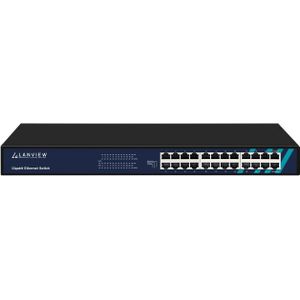 Lanview - LVN-1UMOUNT-24PORT-1G - Netwerkschakelaar - 24 Poorten - Gigabit