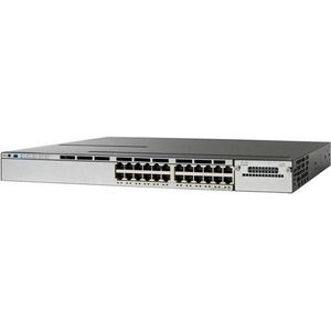Cisco Catalyst 3750X 24 poort (24 ports), Netwerkschakelaar, Zwart