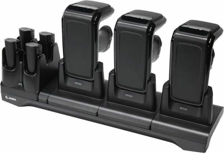 Zebra - RFD40/RFD90 - Accessoires - Oplaad-/Communicatie Dock - 3 Apparaten - Ethernet