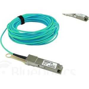 CBO Palo Alto Networks PAN-QSFP28-AOC-10M compatibele BlueOptics AOC QSFP28 BO282803L10M., Zendontvangers, Blauw