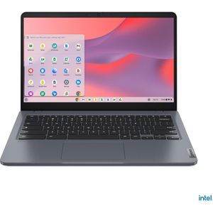 Lenovo 14e Chromebook Gen 3 (14", 128 GB, 8 GB, DE, Intel Core i3-N305), Notebook, Grijs
