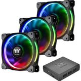 Thermaltake - Riing Plus 12 - PC Ventilator - Zwart - 120 mm - 3 Stuks