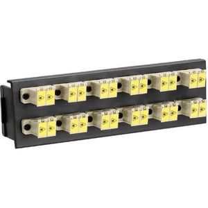 Molex Voorpaneel 12x duplex LC multimode, Server accessoires, Zwart, Wit