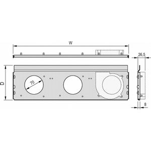 Schroff Radiale ventilatoreenheid voor ratiopacPRO lucht - FAN 42TE 160T KPL., Accessoires voor serverkasten