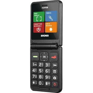 Brondi Flipperkast (2.40", 1.30 Mpx, 2G), Sleutel mobiele telefoon, Zwart