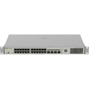 Ruijie 24-poorts Gigabit L2 Managed POE Switch, 24 Gigabit RJ45 POE/POE+ Ports, 4 SFP Slots, 370W PoE (24 ports), Netwerkschakelaar