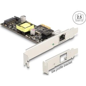 Delock - PCI Express-Kaart - Netwerkverbinding - 2500 Mbps - PoE-ondersteuning