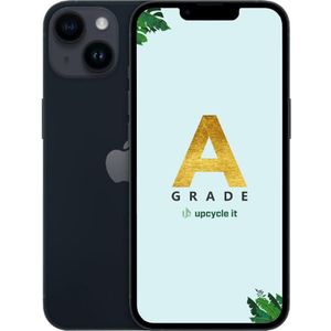 Upcycle it Apple iPhone 14 128 GB (128 GB, Black, 6.10", Dubbele SIM, 5G), Smartphone, Zwart