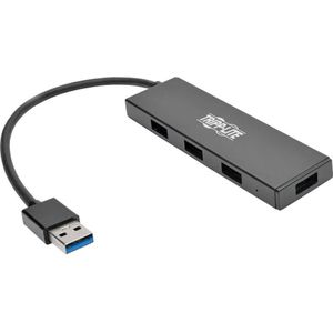 Tripp Lite U360-004-SLIM interface hub USB 3.2 Gen 1 (3.1 Gen 1) Type-A 5000 Mbit/s Zwart