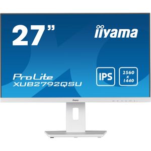 iiyama Dis 27 IIyama PL XUB2792QSU-W5 IPS WQHD (2560 x 1440 pixels, 27""), Monitor, Wit