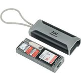 JJC - MCR STM5GB - Geheugenkaarthoesje - Grijs - Geheugenkaartlezer