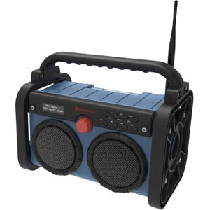 Soundmaster Bouwplaatsradio DAB85BL Blauw (DAB+, FM, Bluetooth), Radio, Blauw