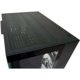LC Power - 809-B-ON Midi-tower Gaming-behuizing - Zwart - 4 LED-ventilators