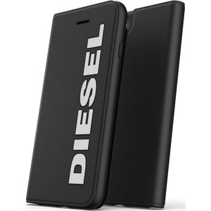 Diesel Boekjeskast Kern (iPhone SE (2020), iPhone 8, iPhone 7, iPhone 6s, iPhone 6, iPhone SE (2022)), Smartphonehoes, Zwart