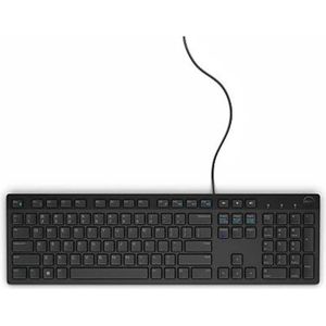 Dell KB216 USB-toetsenbord AZERTY (FR), Toetsenbord, Zwart