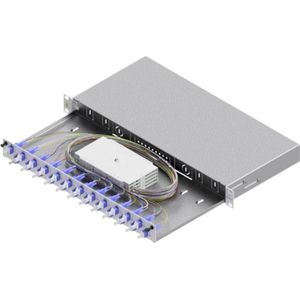 ZVK LSB1C335 Glasvezel splitsbehuizing Basic 1U, Server accessoires, Grijs