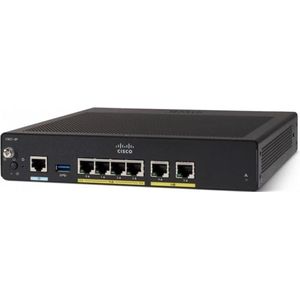 Cisco C927-4P Bedrade Router - Gigabit Ethernet - Zwart