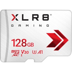 PNY - XLR8 Gaming - microSDXC-kaart - 128 GB - Klasse 10 - U3 - V30 - A2