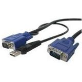 StarTech.com 3 m Ultradun USB VGA 2-in-1 KVM-kabel