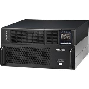 Phasak SAI/UPS 6000VA PRO RACK 19 ON-LINE PH 9360 (6 VA, 6000 W, Online dubbele transformator UPS), UPS