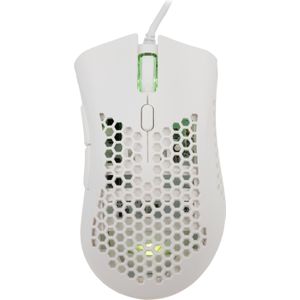 Baracuda - CORAL-W - Gaming Muis - Wit - Bedraad - 12800 DPI - RGB