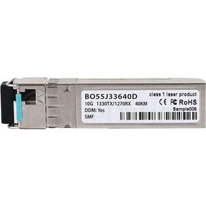 CBO Palo Alto Networks SFP-10G-BX-D-40KM Compatibel BlueOptics SFP+ BO55J33640D, Zendontvangers, Zilver