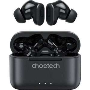 Choetech - BH-T15 - Draadloze Oordopjes - Zwart - Materiaal: Kunststof