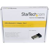 StarTech.com Mini USB Bluetooth 2.1 Adapter Klasse 1 EDR Draadloos Netwerkadapter