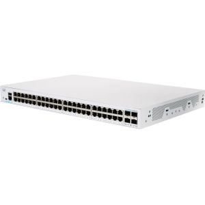 Cisco CBS250 Smart 48-poorts GE 4x1G SF (48 ports), Netwerkschakelaar, Grijs
