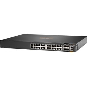 Aruba 6200F 24G Klasse4 PoE 4SFP+ schakelaar 370W (28 ports), Netwerkschakelaar, Zwart