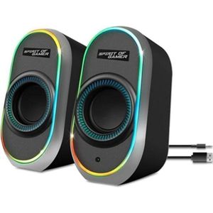 Spirit Of Gamer - FANATIC 500 DARK - PC-luidspreker - Zwart - 3 Watt RMS