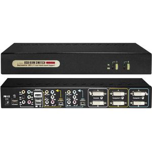 BD1124 - KVM-Switch - Dual-Link DVI - Voor Twee Monitoren