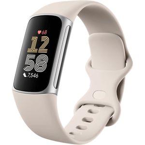 Fitbit Lading 6, zilver (18.54 mm, Aluminium, Eén maat voor iedereen), Sporthorloges + Smartwatches