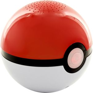 Teknofun Pokemon draadloze luidspreker Pokeball (Oplaadbare batterij), Bluetooth luidspreker, Rood, Wit