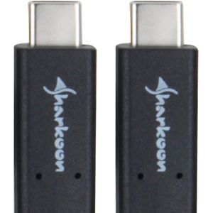 Sharkoon USB 3.1 Gen. 2 C naar C (0.50 m, USB 3.1), USB-kabel