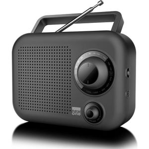 New One - R210 - Radio - Zwart - Analoog - FM, MW