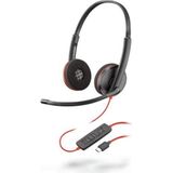 Poly - Blackwire C3220 - Kantoorheadset - Zwart - Bedraad - USB-C