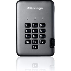 iStorage diskAshur PRO2 externe harde schijf 500 GB USB Type-A 3.2 Gen 1 (3.1 Gen 1) Zwart