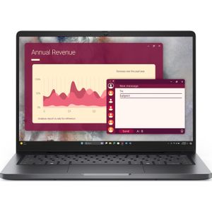 Dell Pro 14 PC14250 (14", 512 GB, 16 GB, FR, Intel Core M5), Notebook, Zilver