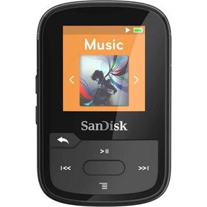 SanDisk Clip Sport Plus (32 GB), MP3-speler + draagbare audioapparatuur, Zwart