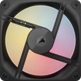 CORSAIR - iCUE LINK LX120-R - Ventilator - Zwart - 120 mm PWM, RGB-verlichting, geluidsarm, 2400 tpm